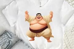 Funny Japanese Sumo Wrestler PNG Clipart Product Image 3
