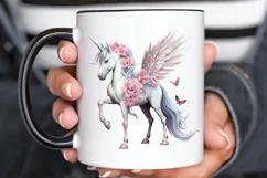 Fairy Unicorn Sublimation PNG Clipart Product Image 3