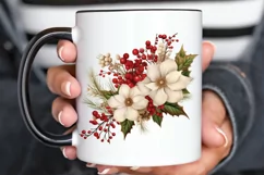 Christmas Flower Bouquet PNG Clipart Product Image 3