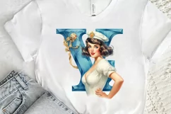 Sailor Pin Up Girls PNG Clipart Product Image 3