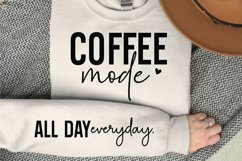 Coffee Mode SVG, Sleeve SVG Design Product Image 1