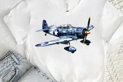 Fighter Aircraft Watercolor PNG Clipart Product Image 3
