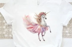 Ballerina Unicorns PNG Clipart Product Image 3