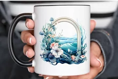 Ocean Window Watercolor PNG Clipart Product Image 3