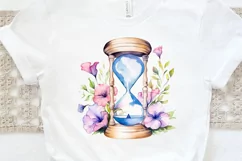 Hourglass Flower Watercolor PNG Clipart Product Image 2