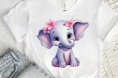 Cute Happy Baby Animal Sublimation PNG Clipart Product Image 3