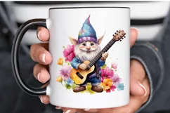 Watercolor Rockstar Gnome PNG Clipart Product Image 3