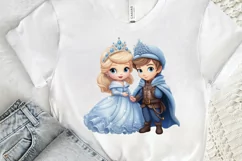 Cute Snow Princess and Prince PNG Clipart Product Image 3