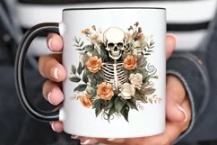 Floral Skeletons Sublimation PNG Clipart Product Image 3