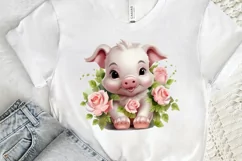 Cute Happy Baby Animal Sublimation PNG Clipart Product Image 3