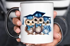 Graduation Owl Friends Sublimation PNG Clipart Product Image 3