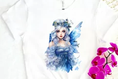 Winter Fairy Watercolor PNG Clipart Product Image 3