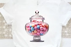 Fancy Clear Glass Candy Jar PNG Clipart Product Image 3