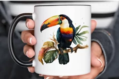Watercolor Toucans PNG Clipart Product Image 3
