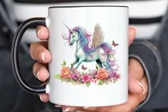 Fairy Unicorn Sublimation PNG Clipart Product Image 3