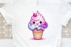 Artistic Drawing Kawaii Ice Cream PNG Clipart Product Image 2