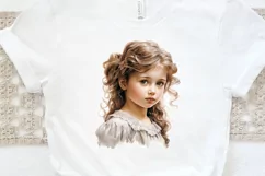 Victorian Little Girl PNG Clipart Product Image 3