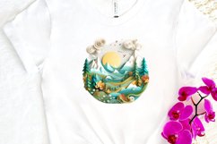 Paper Art Landscape PNG Clipart Product Image 3