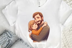 Dad and Daughter Father's Day PNG Clipart Product Image 3