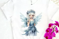 Winter Fairy Watercolor PNG Clipart Product Image 3