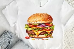 Big Hamburgers Sublimation PNG Clipart Product Image 3