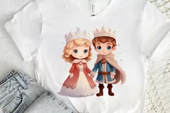 Cute Snow Princess and Prince PNG Clipart Product Image 3