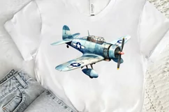 Fighter Aircraft Watercolor PNG Clipart Product Image 3