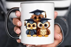 Graduation Owl Friends Sublimation PNG Clipart Product Image 3