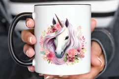 Fairy Unicorn Sublimation PNG Clipart Product Image 3