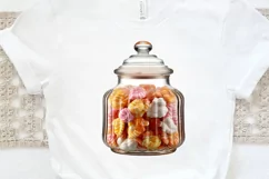 Fancy Clear Glass Candy Jar PNG Clipart Product Image 2