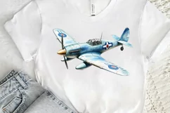 Fighter Aircraft Watercolor PNG Clipart Product Image 3