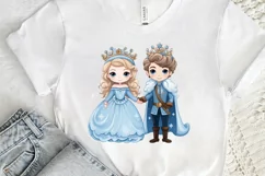 Cute Snow Princess and Prince PNG Clipart Product Image 3