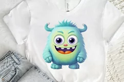 Cute Monster Watercolor Sublimation PNG Clipart Product Image 3