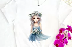 Winter Fairy Watercolor PNG Clipart Product Image 3