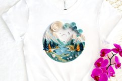 Paper Art Landscape PNG Clipart Product Image 3