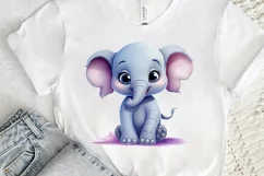 Cute Happy Baby Animal Sublimation PNG Clipart Product Image 3