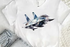 Fighter Aircraft Watercolor PNG Clipart Product Image 3