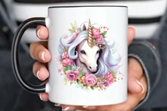 Fairy Unicorn Sublimation PNG Clipart Product Image 3