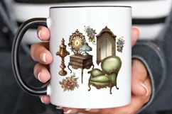 Watercolor Victorian Furniture png clipart Product Image 3