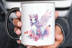 Fairy Unicorn Sublimation PNG Clipart Product Image 3