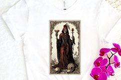 Skeleton Witch Tarot Card PNG Clipart Product Image 3