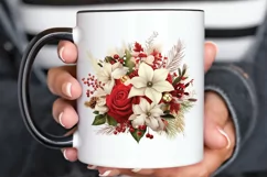 Christmas Flower Bouquet PNG Clipart Product Image 3
