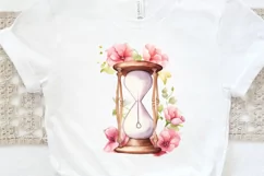 Hourglass Flower Watercolor PNG Clipart Product Image 2