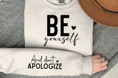 Be Yourself SVG, Sleeve SVG Design Product Image 1