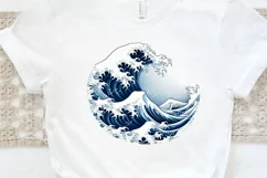 Japanese Kanagawa Wave PNG Clipart Product Image 3