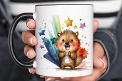 Watercolor cute animal superstar PNG Clipa Product Image 3