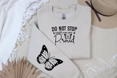 Do not Stop Until you are Proud Sleeve SVG, Motivational SVG Product Image 2