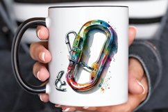 Watercolor Carabiner PNG Clipart Product Image 3