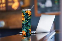3D Sunflowers 20 oz Skinny Tumbler Sublimation Design Product Image 4