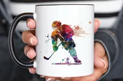 Watercolor Hockey PNG Clipart Product Image 3